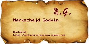Markschejd Godvin névjegykártya